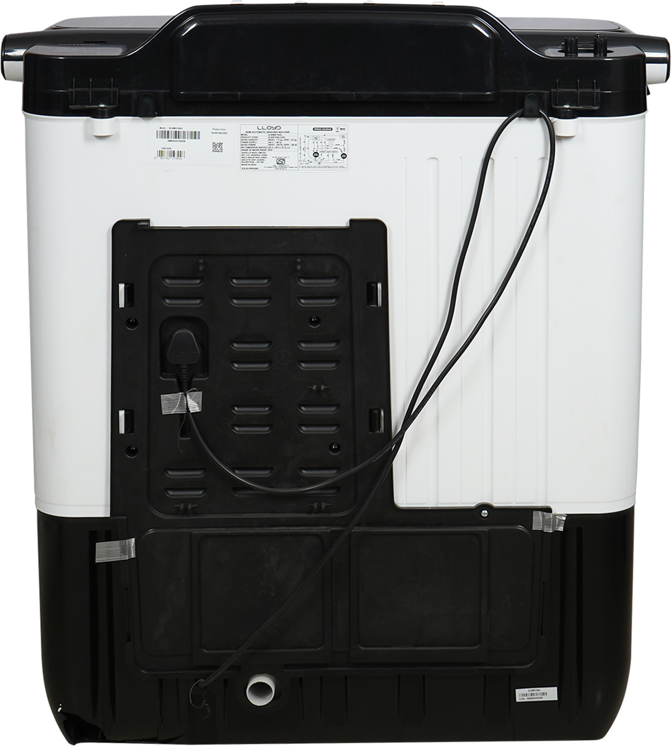 Image of Lloyd 7.5 kg Semi Automatic Top Load Washing Machine Grey