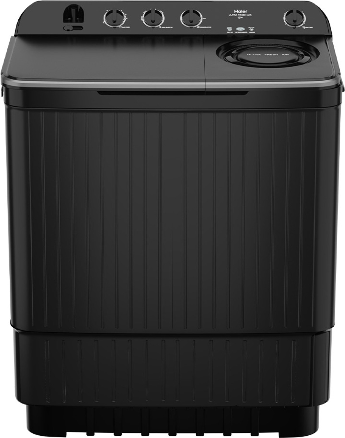 Image of Haier 12 kg Semi Automatic Top Load Washing Machine Black