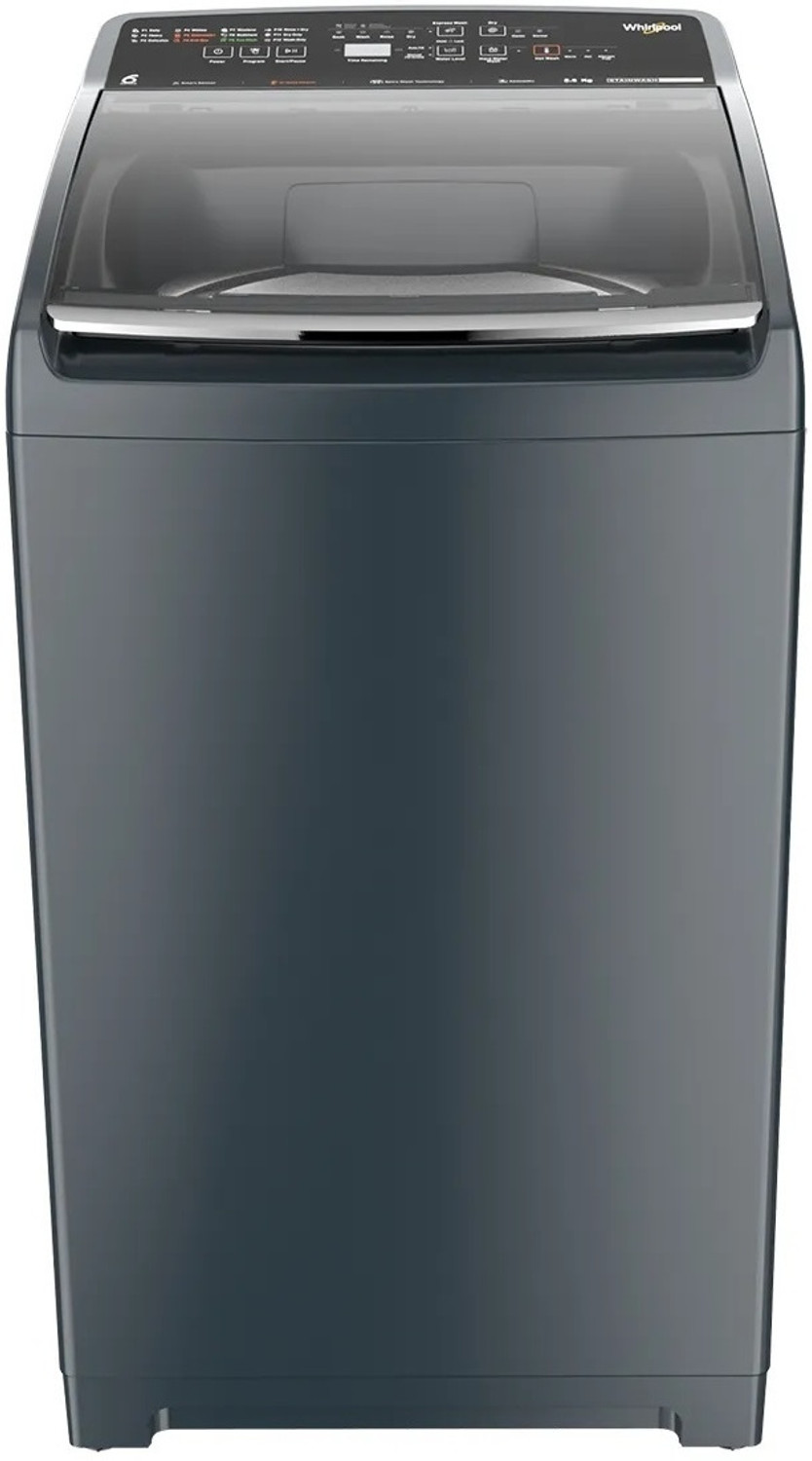 Image of Whirlpool 8.5 kg Fully Automatic Top Load Washing Machine with In-built Heater Grey
