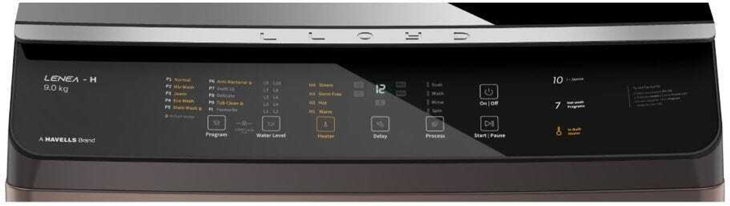 Image of HAVELLS 9 kg Fully Automatic Top Load Washing Machine with In-built Heater Brown