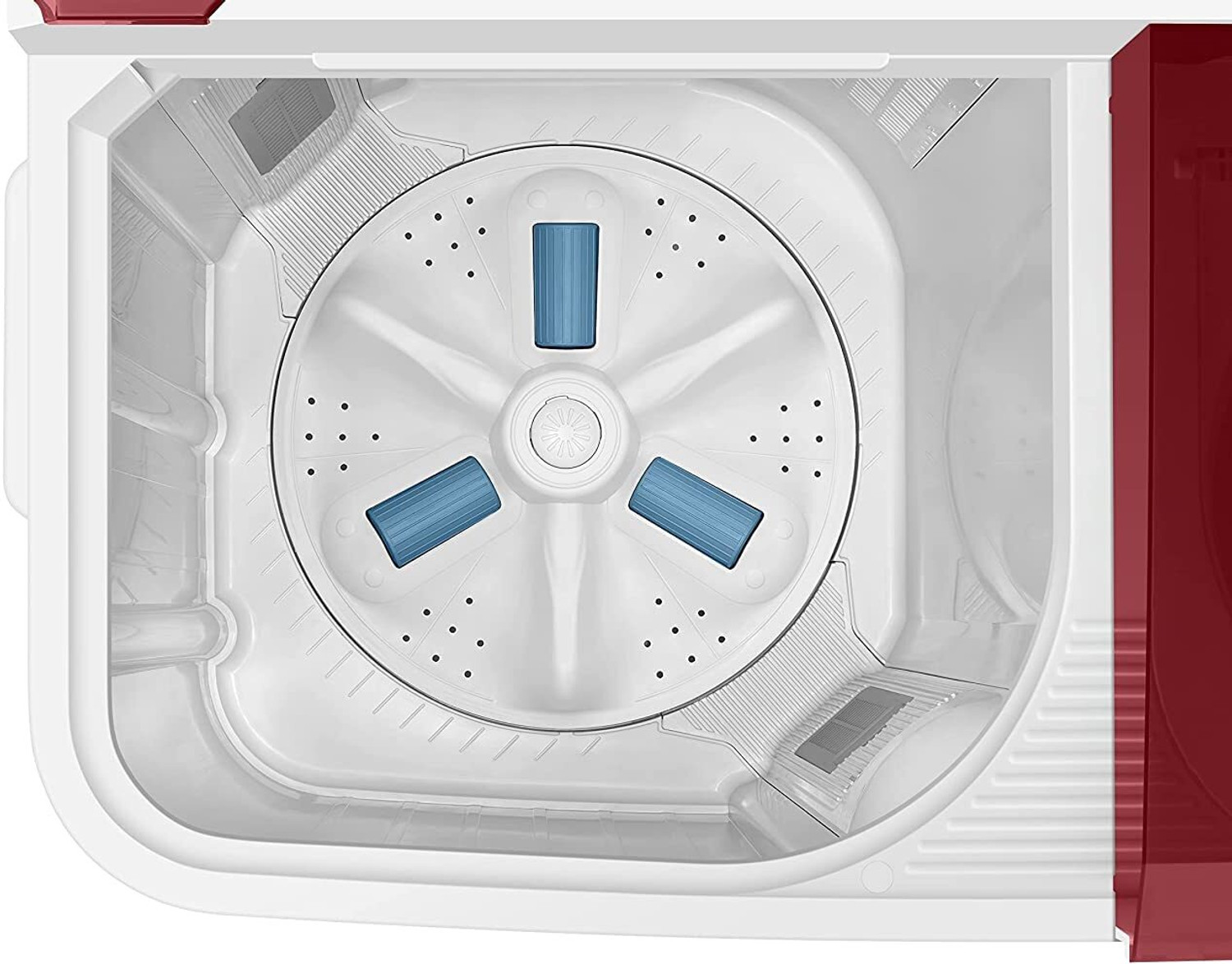 Image of Samsung 11.5 kg Semi Automatic Top Load Washing Machine Red