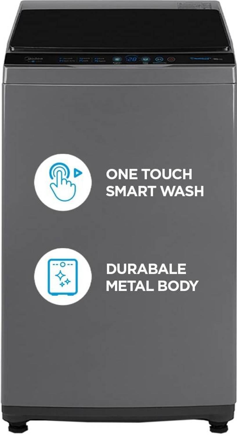 Midea 7 kg 5 Star Fully Automatic Top Load Grey