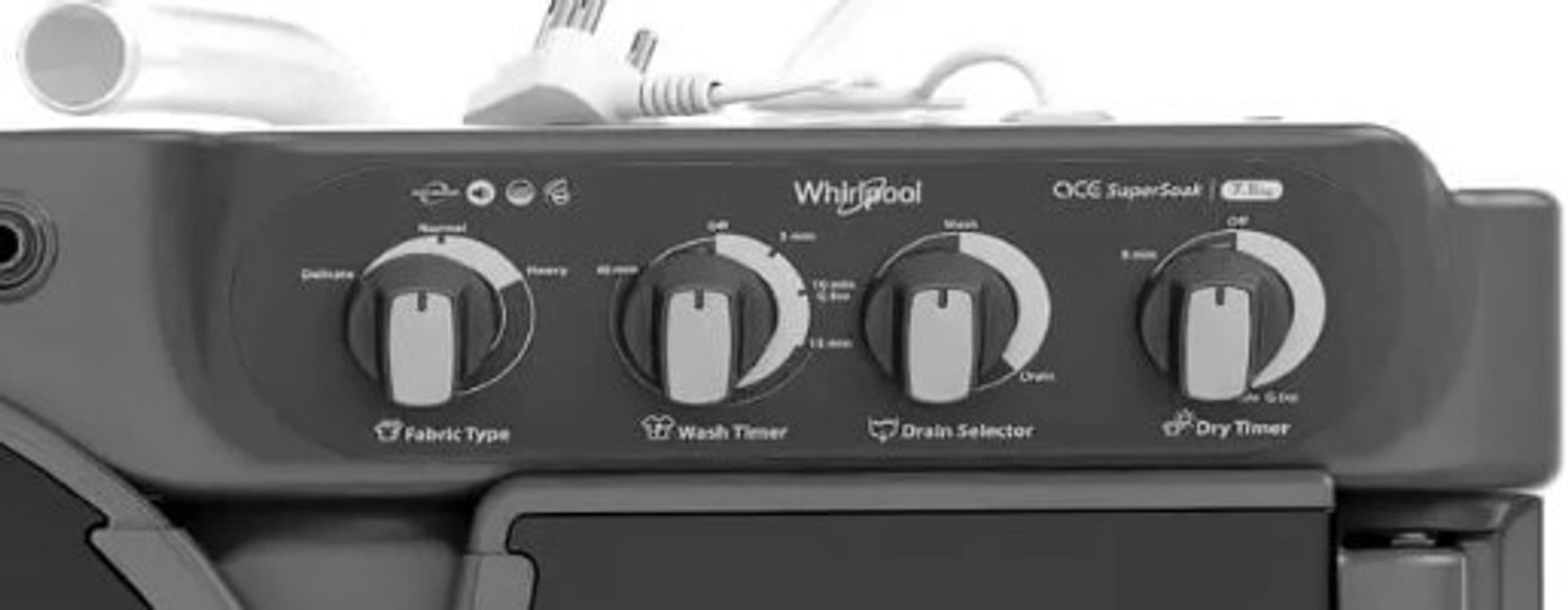 Image of Whirlpool 7 kg Semi Automatic Top Load Washing Machine Grey