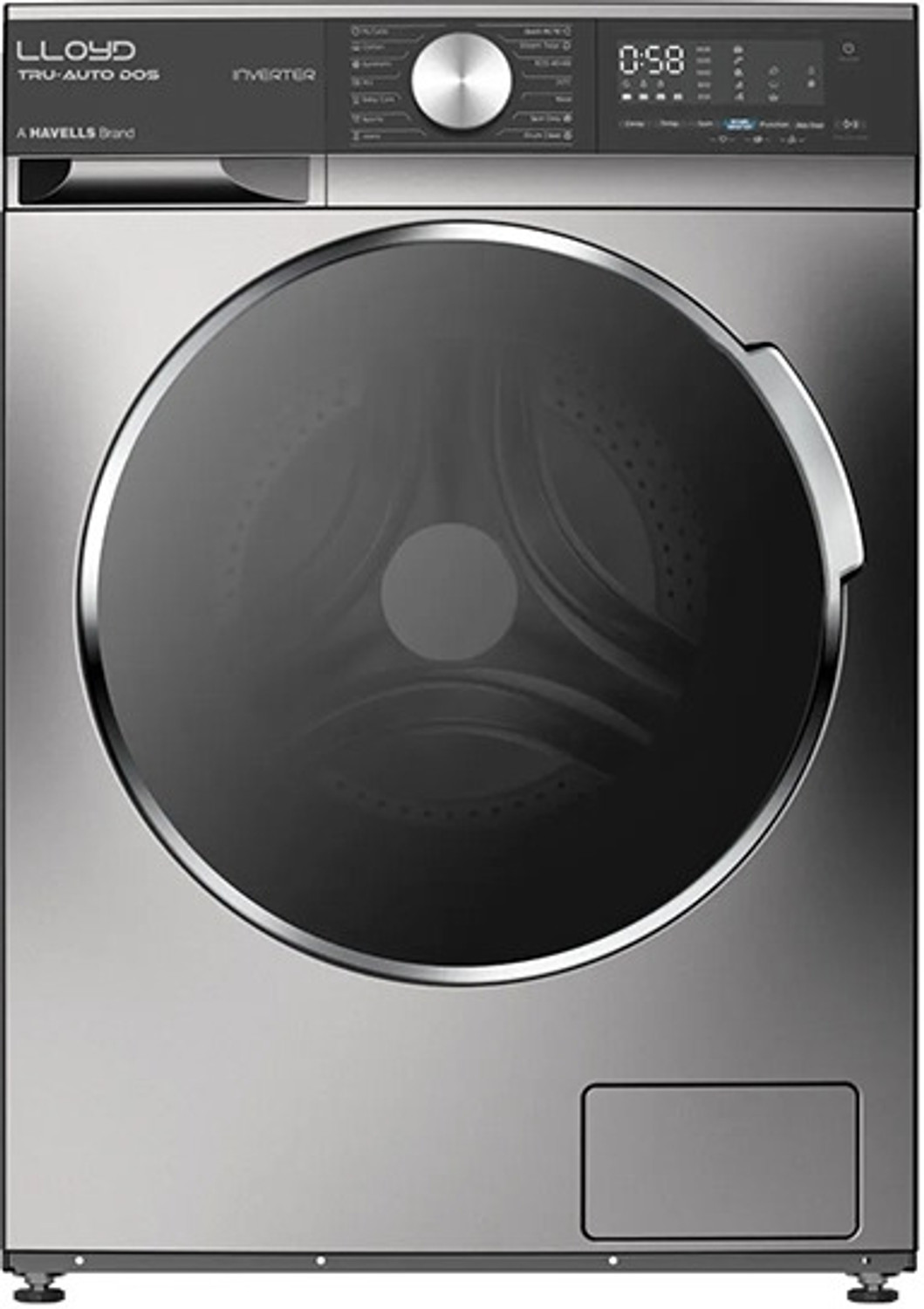 Image of Lloyd 9 kg Fully Automatic Front Load Washing Machine Black