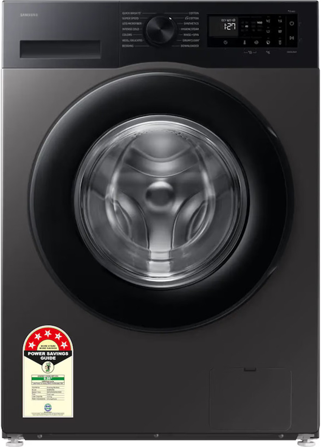 Image of Samsung 12 kg Fully Automatic Front Load Washing Machine with In-built Heater Black