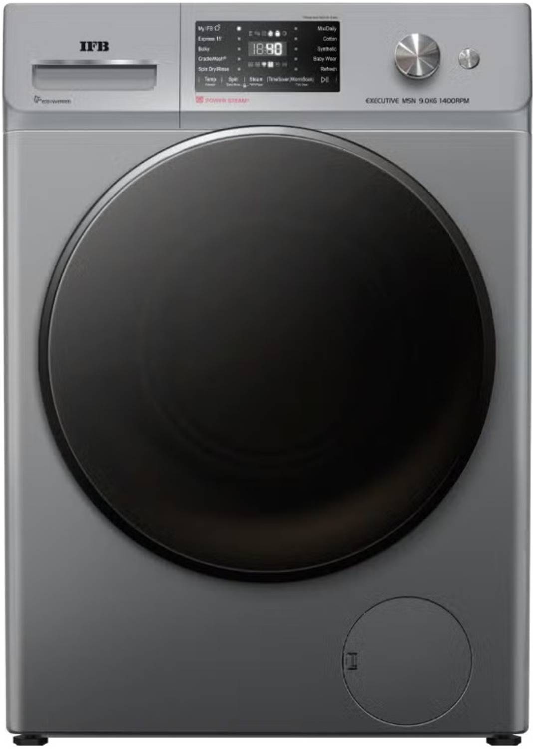 IFB 9 kg Fully Automatic Front Load Washing Machine Silver