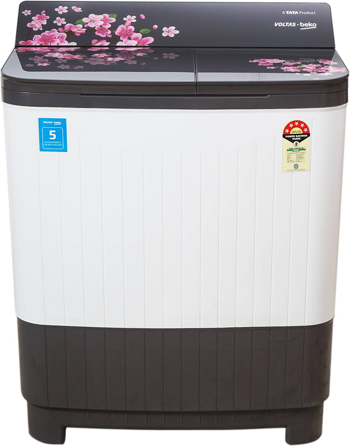 Voltas Beko 8.5 kg Semi Automatic Top Load Grey, Brown, White (WT