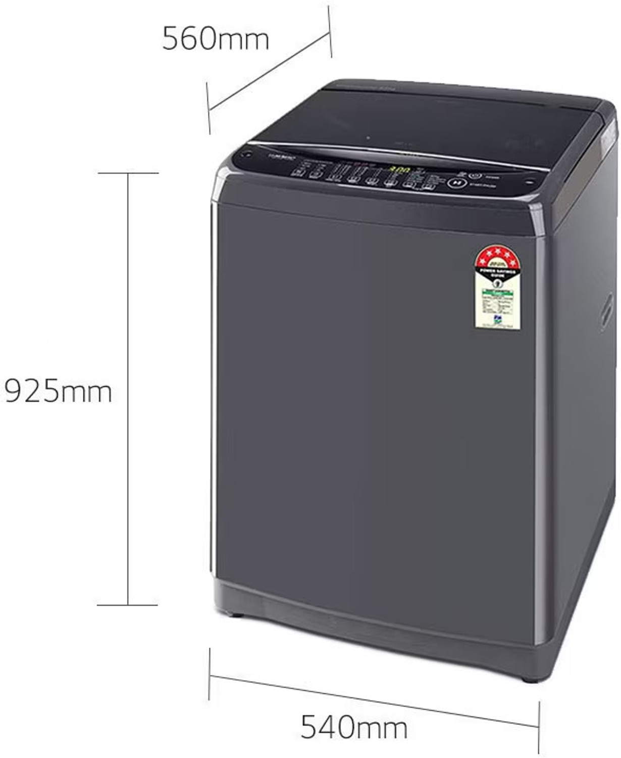 Image of LG 8 kg Fully Automatic Top Load Washing Machine Black