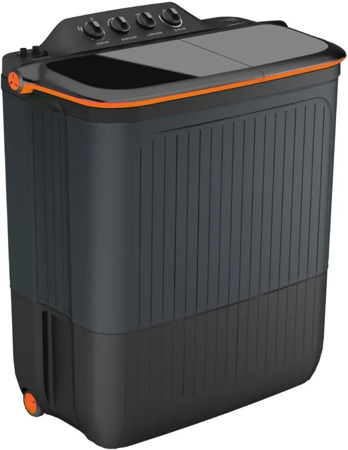 Image of Lloyd 8 kg Semi Automatic Top Load Black, Grey (GLWS805EXAVG)