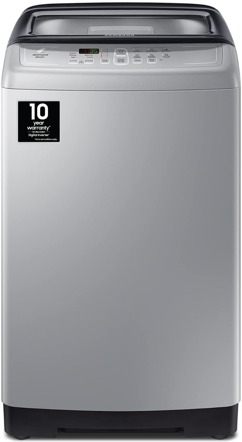 Image of Samsung 6.5 kg Diamond Drum feature Fully Automatic Top Load Washing Machine Silver