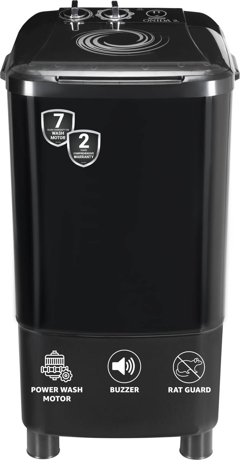 ONIDA 9 kg Washer only Black