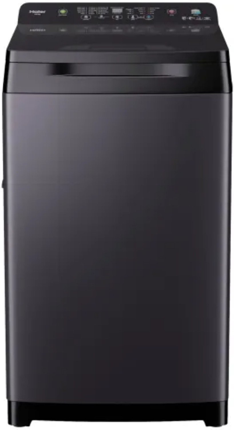 Image of Haier 10.5 kg Fully Automatic Top Load Washing Machine with In-built Heater Black