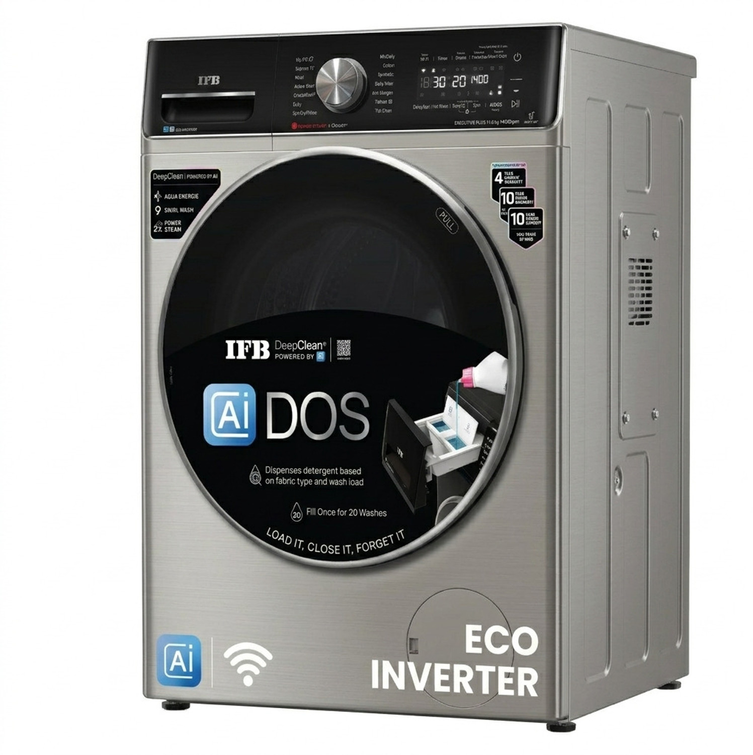 Image of IFB 11 kg Fully Automatic Front Load Washing Machine with In-built Heater Silver