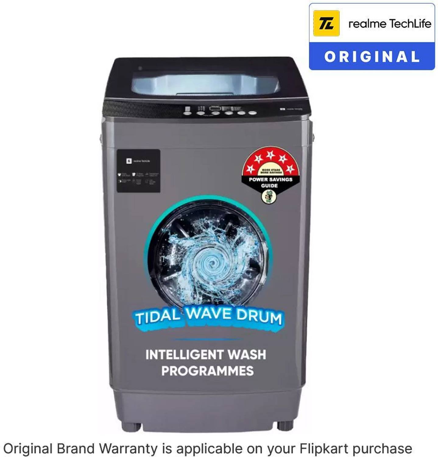 realme TechLife 7.5 kg Top Load Washing Machine Grey - Image 2