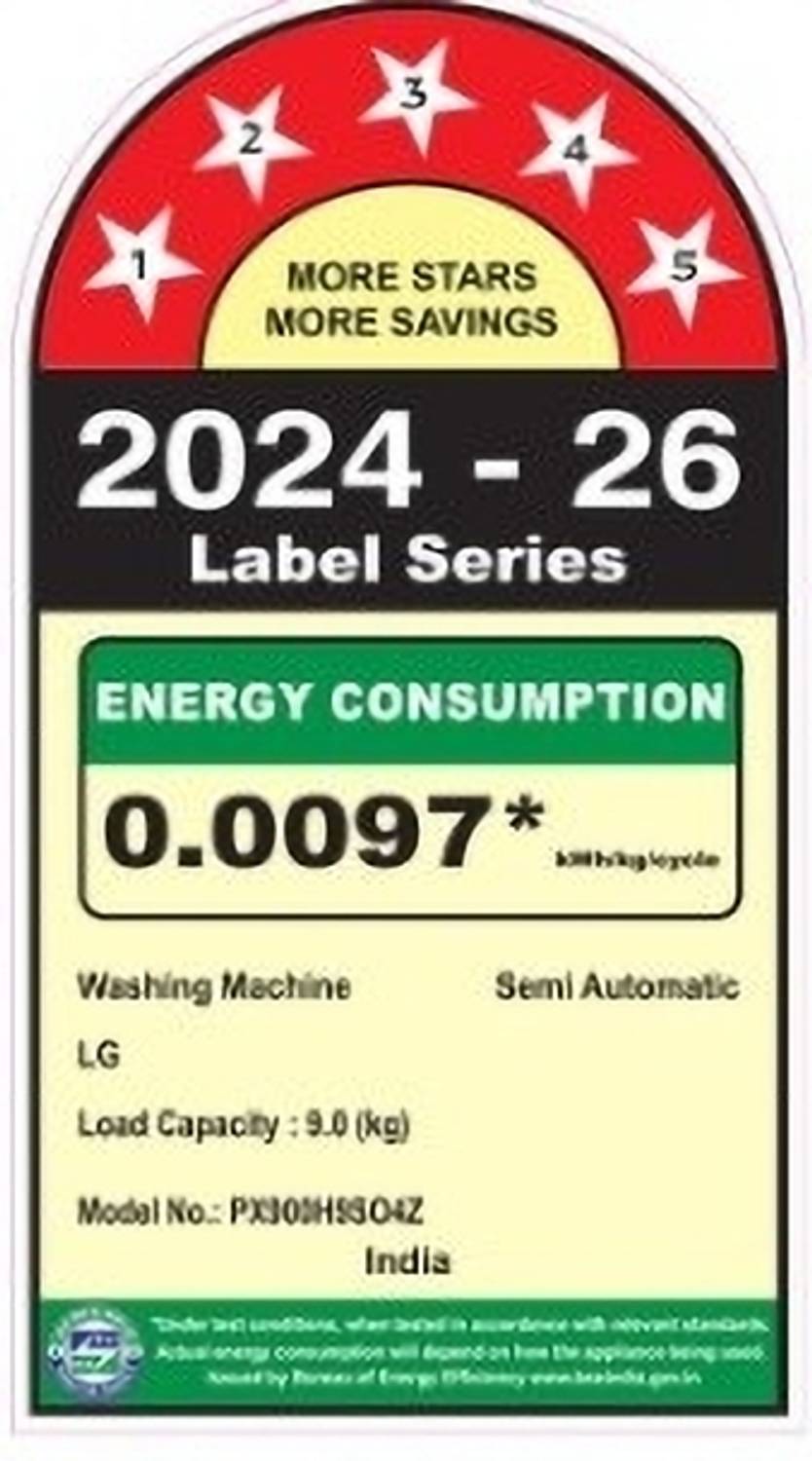 LG 9 Kg Semi Automatic Top Load Black Washing Machine - Image 4