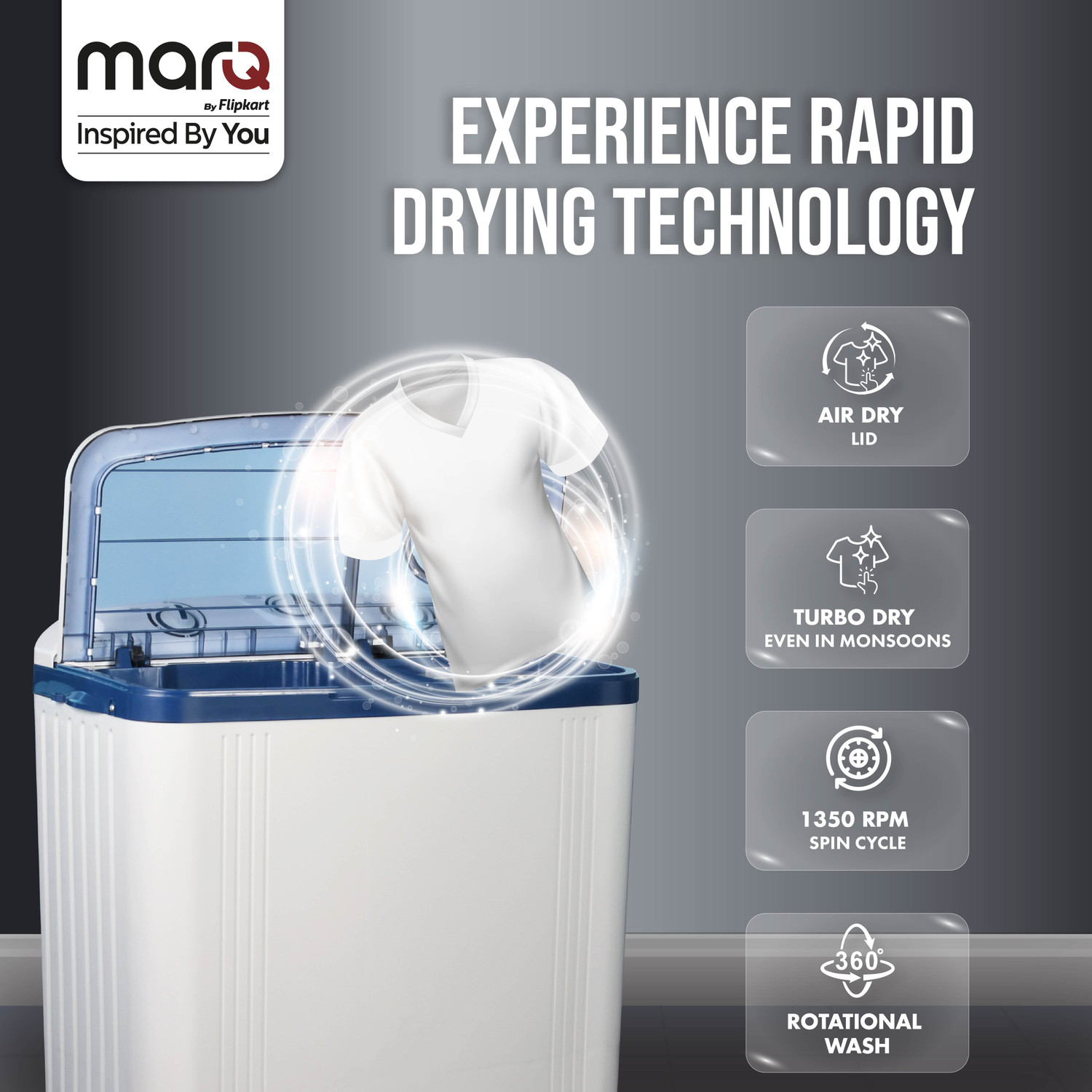 Image of MarQ by Flipkart 7 kg 5 Star Rating Innowash Range Semi Automatic Top Load Washing Machine Blue, White