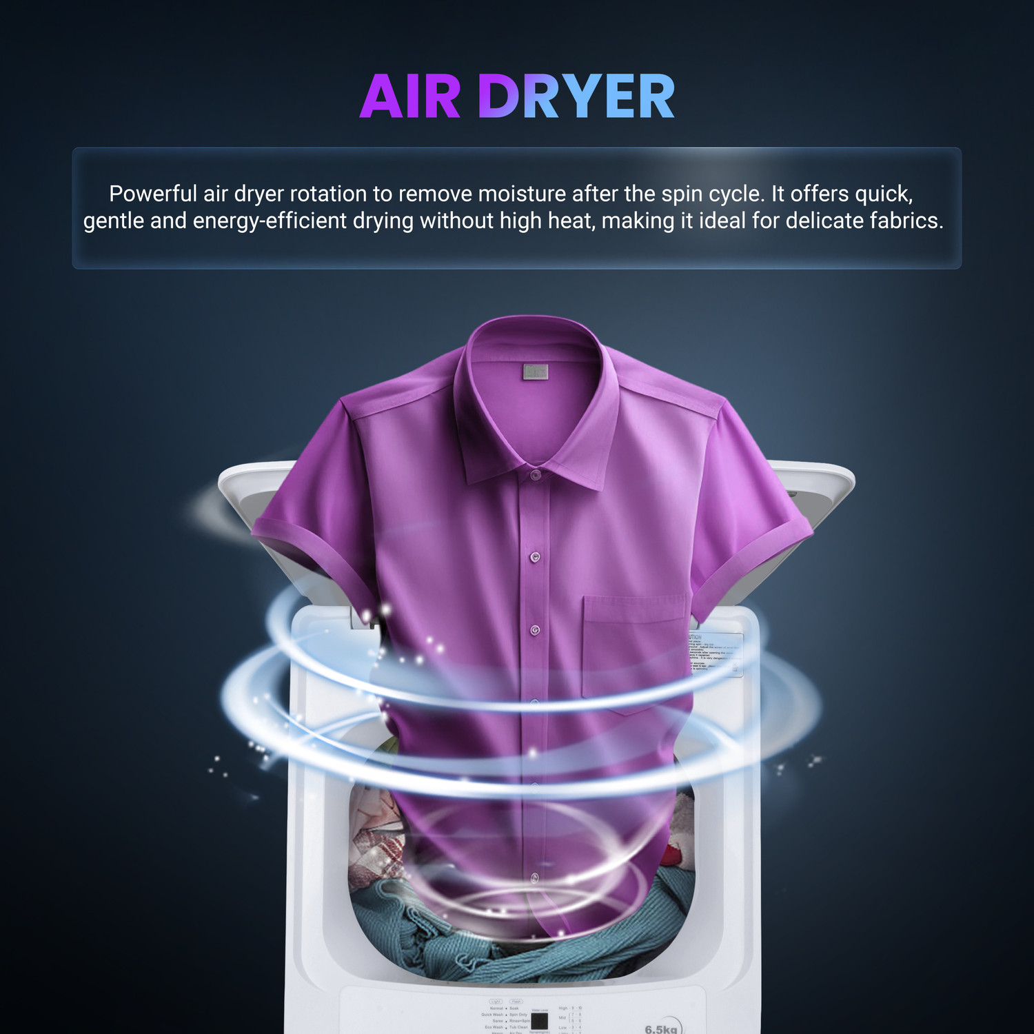 Image of ONIDA 7 kg 5 Star 10 Wash Programs, Stainless Steel Drum Fully Automatic Top Load Washing Machine Grey