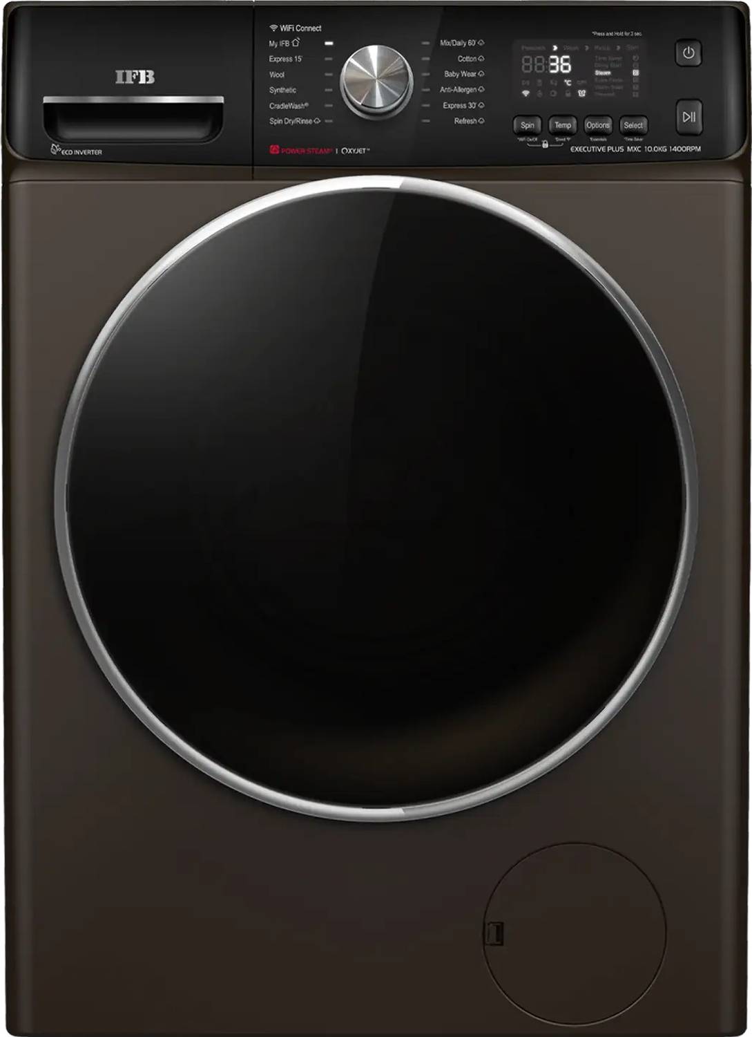 IFB 10 kg Fully Automatic Front Load Washing Machine with In-built Heater Black
