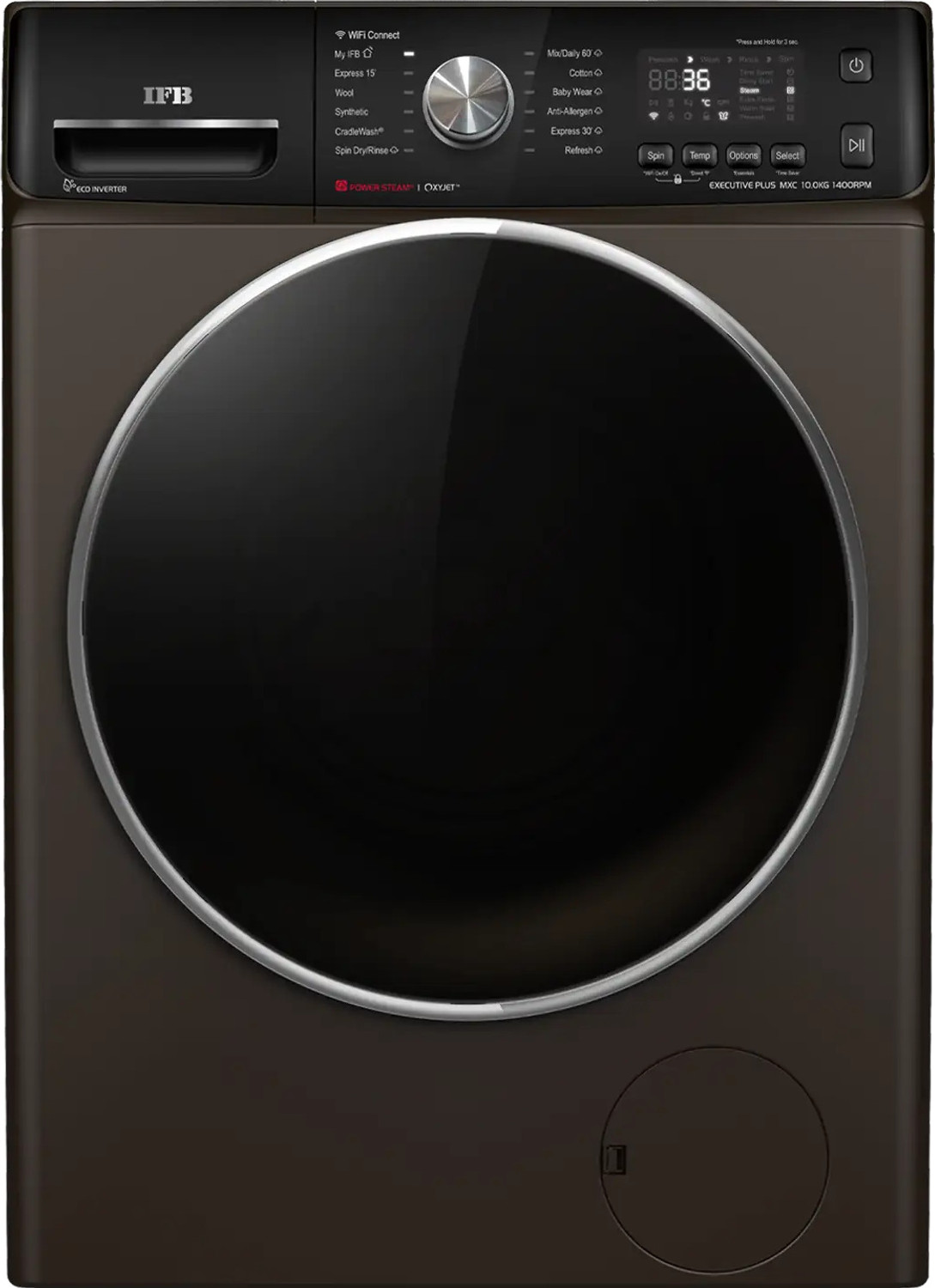 Image of IFB 10 kg Fully Automatic Front Load Washing Machine with In-built Heater Black