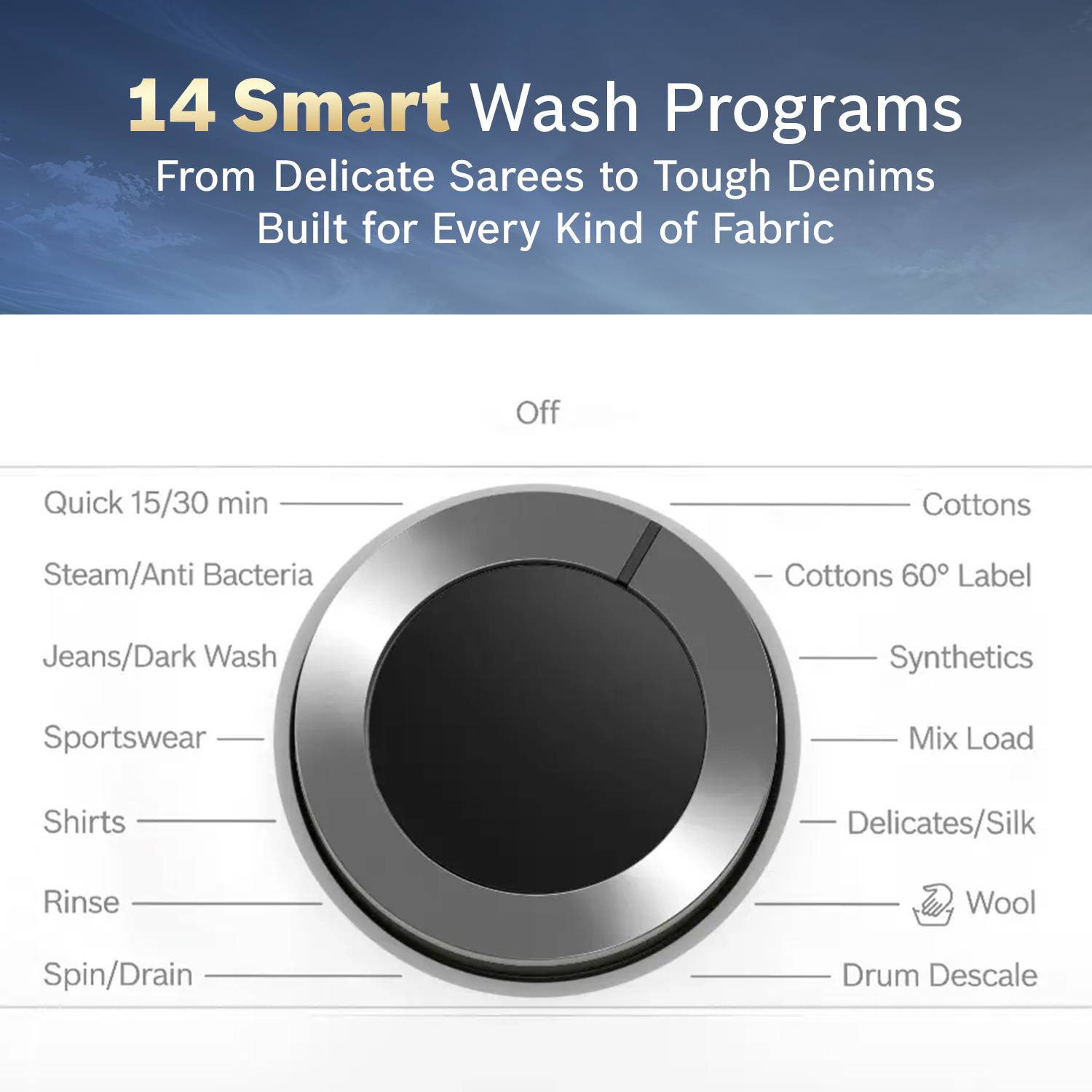 Bosch 9 kg Front Load Washing Machine White - Image 5
