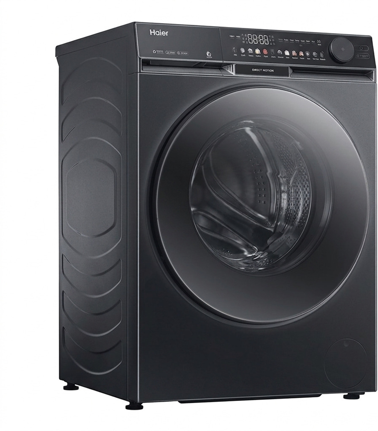 Image of Haier 10 kg Fully Automatic Front Load Washing Machine with In-built Heater Black