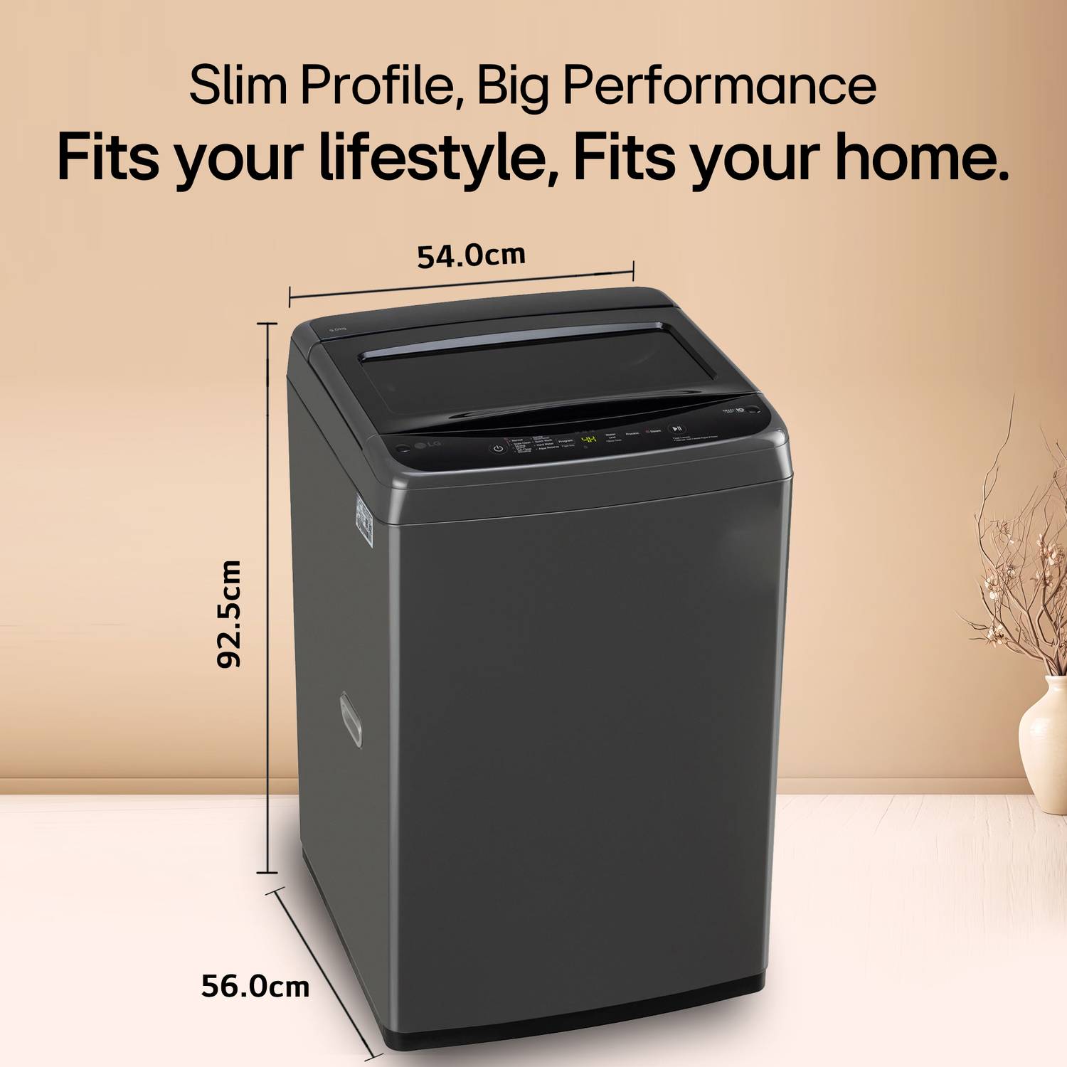 LG 9 kg Top Load Washing Machine Black - Image 5