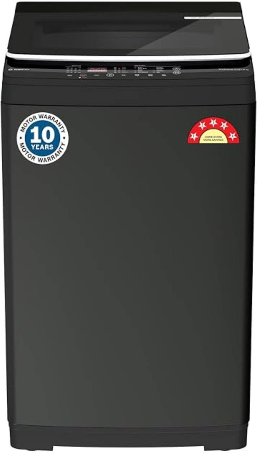 BOSCH 9 kg Fully Automatic Top Load Washing Machine with In-built Heater Black