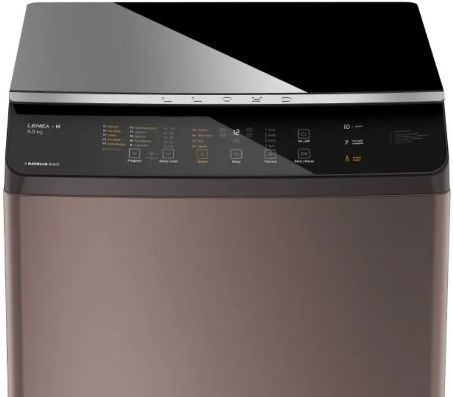 Image of HAVELLS 8 kg Fully Automatic Top Load Washing Machine with In-built Heater Brown