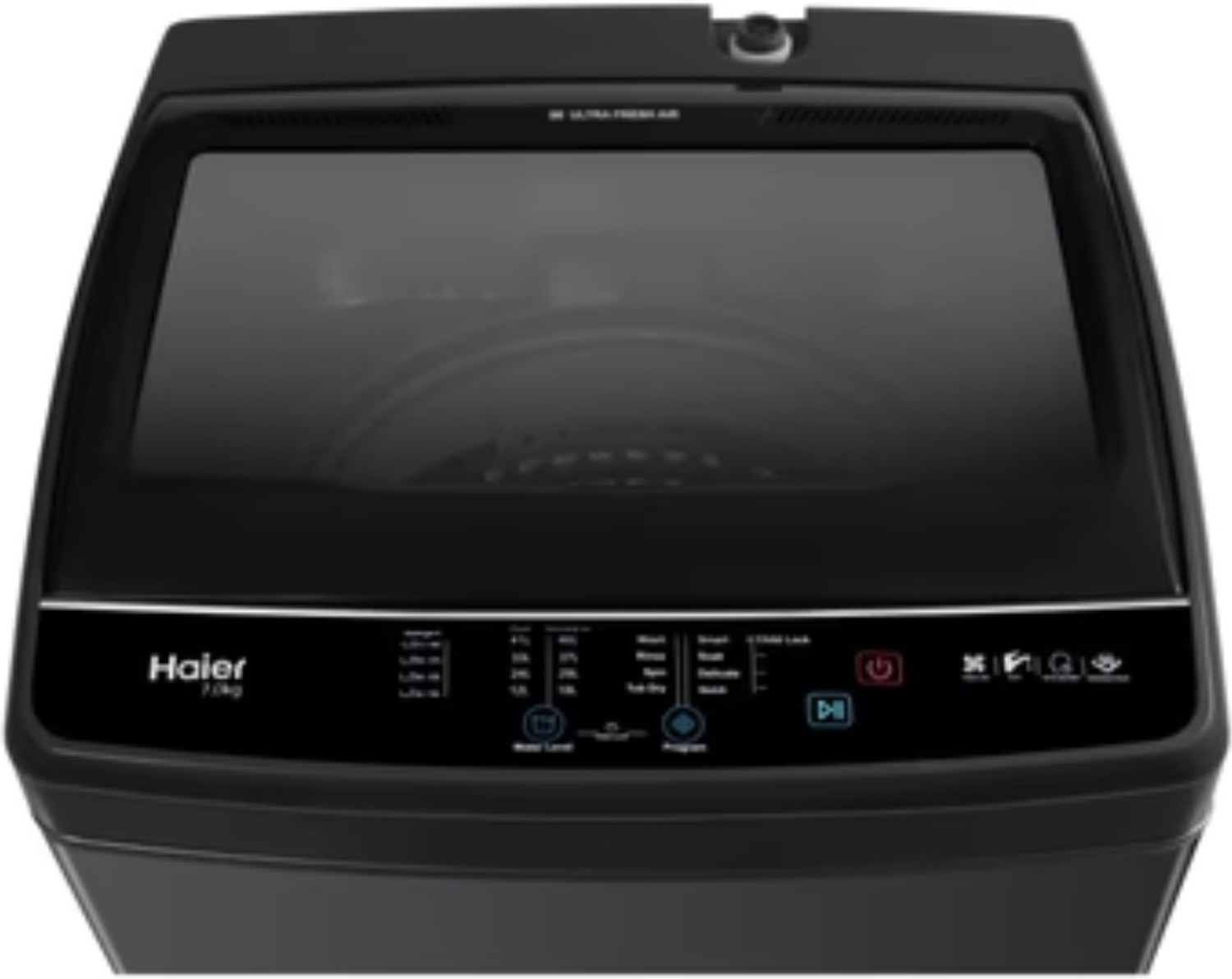 Image of Haier 7 kg Fully Automatic Top Load Washing Machine Grey