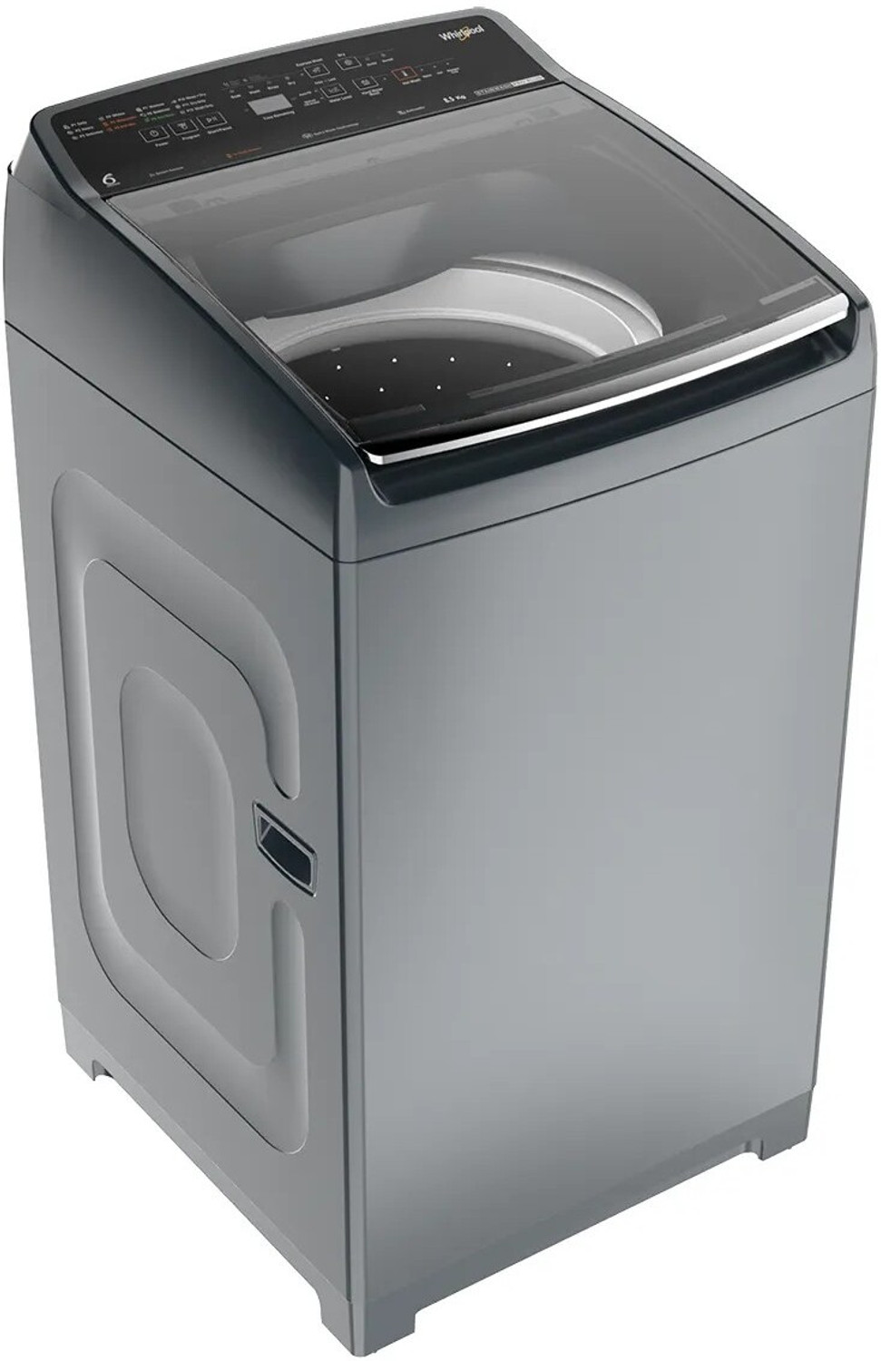 Image of Whirlpool 8.5 kg Fully Automatic Top Load Washing Machine with In-built Heater Grey