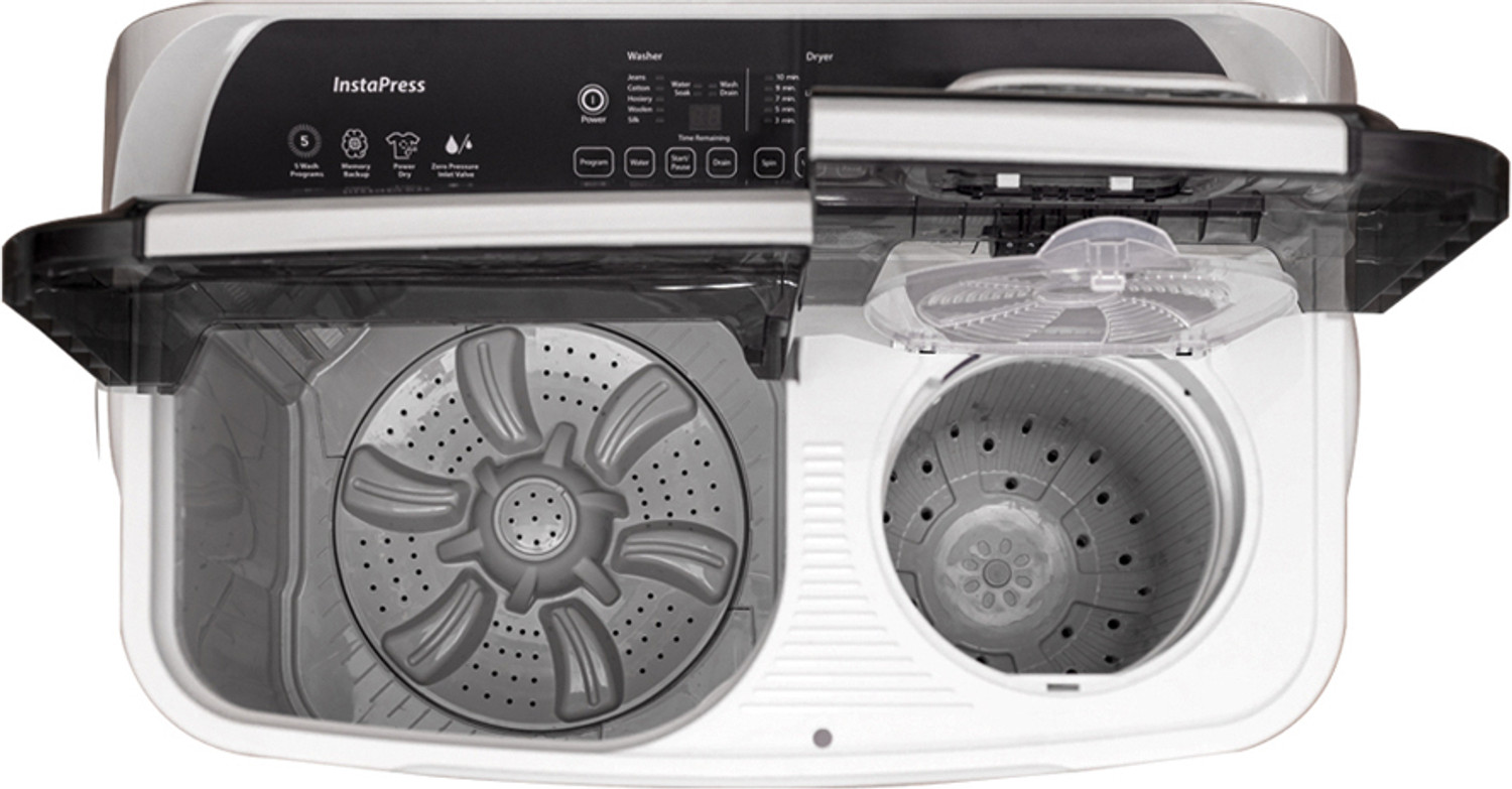 Image of Kelvinator 8.5 kg Semi Automatic Top Load Washing Machine White, Grey