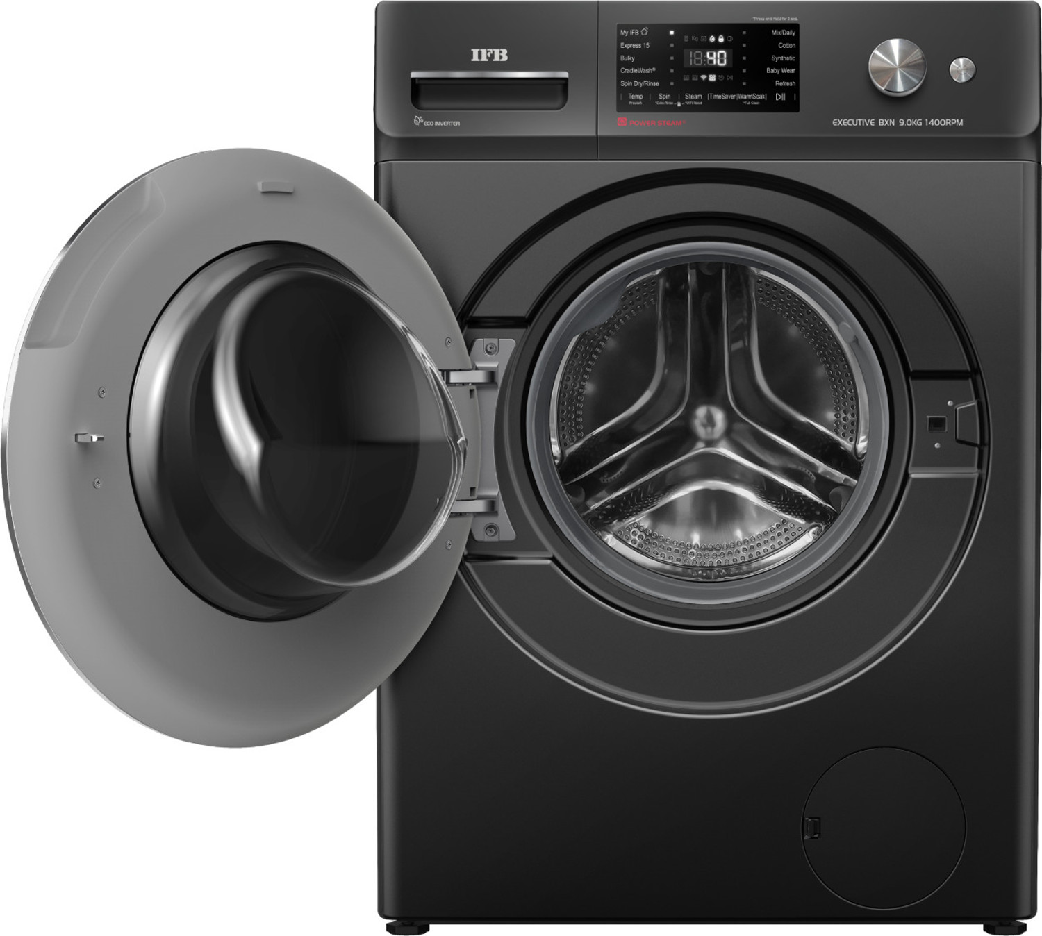 Image of IFB 9 kg Fully Automatic Front Load Washing Machine with In-built Heater Black