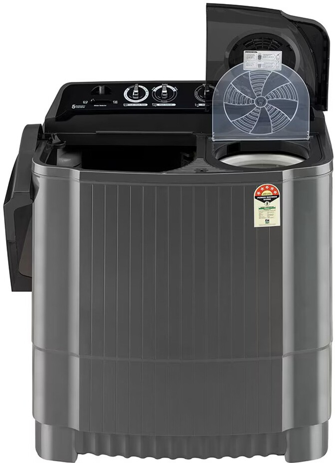 Image of LG 9.5 kg Semi Automatic Top Load Washing Machine Black