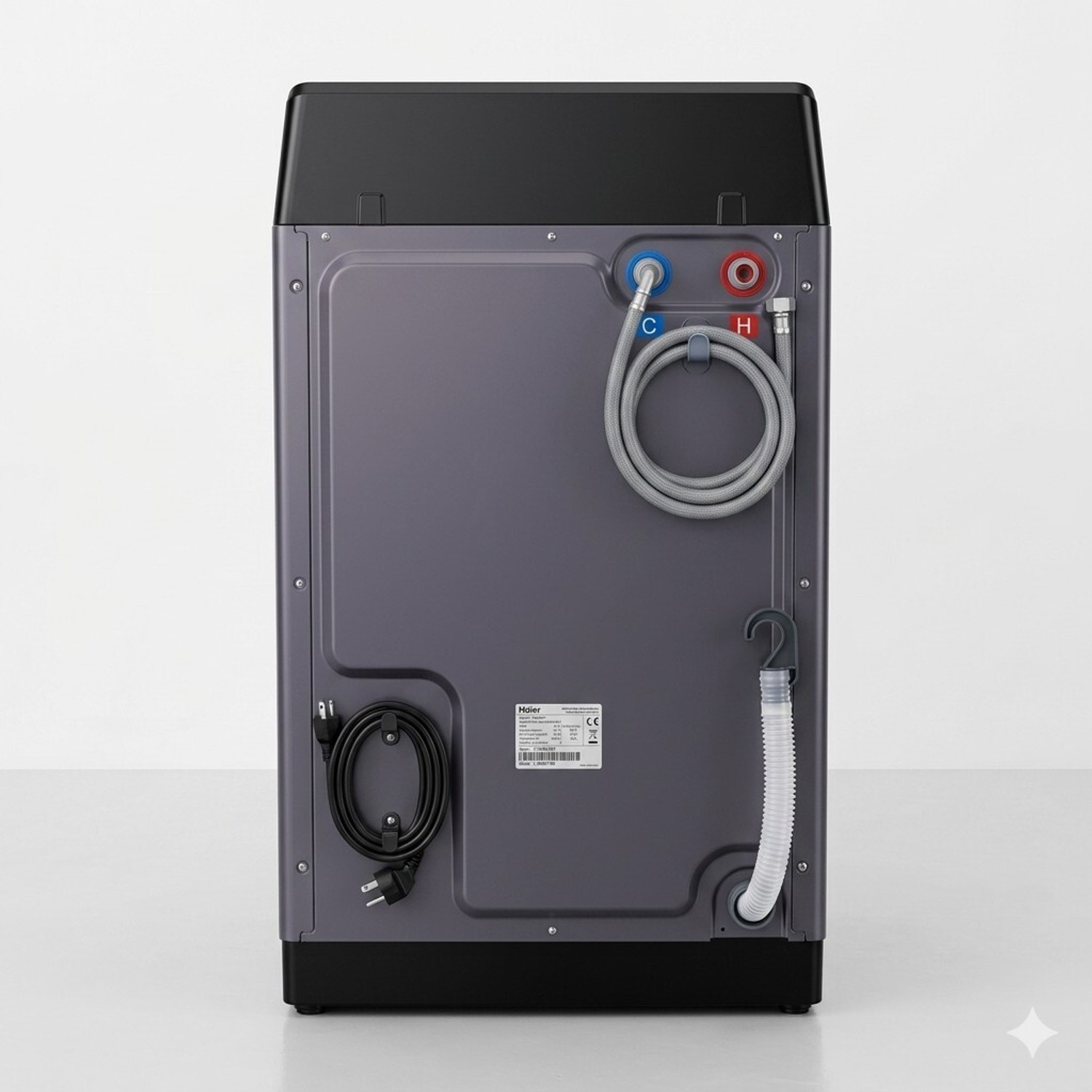 Image of Haier 10.5 kg Fully Automatic Top Load Washing Machine Black