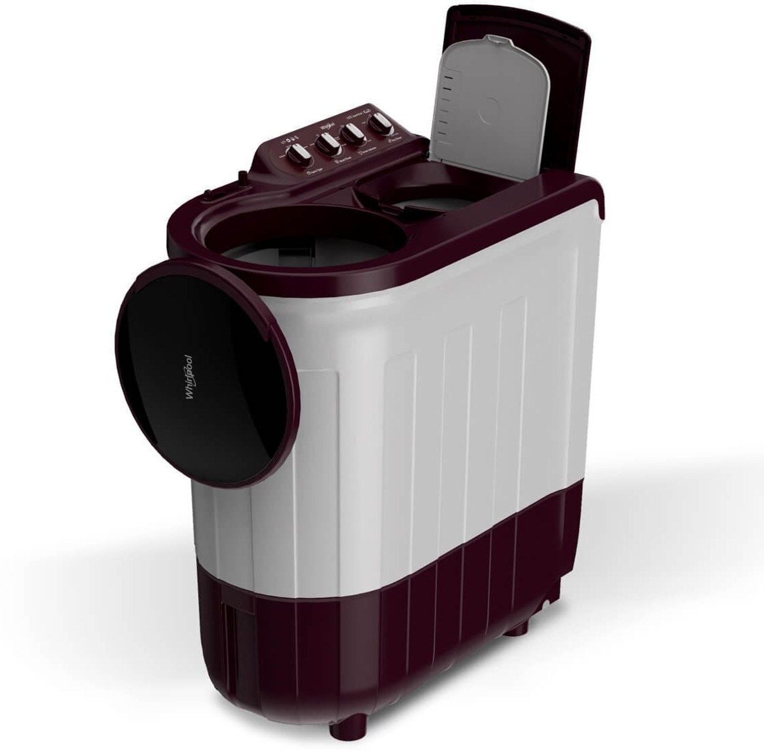 Image of Whirlpool 7 kg Semi Automatic Top Load Washing Machine Maroon