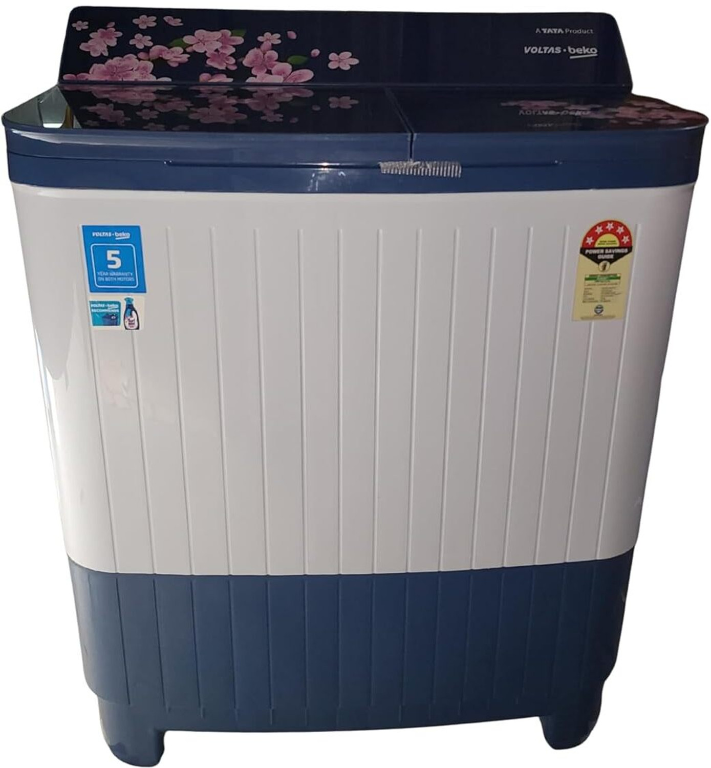 Image of Voltas Beko 8 kg Semi Automatic Top Load Washing Machine Blue