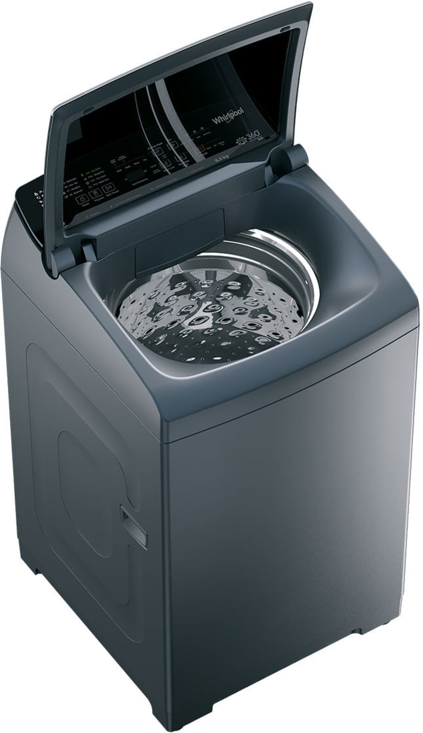 Image of Whirlpool 8.5 kg Fully Automatic Top Load Washing Machine with In-built Heater Grey