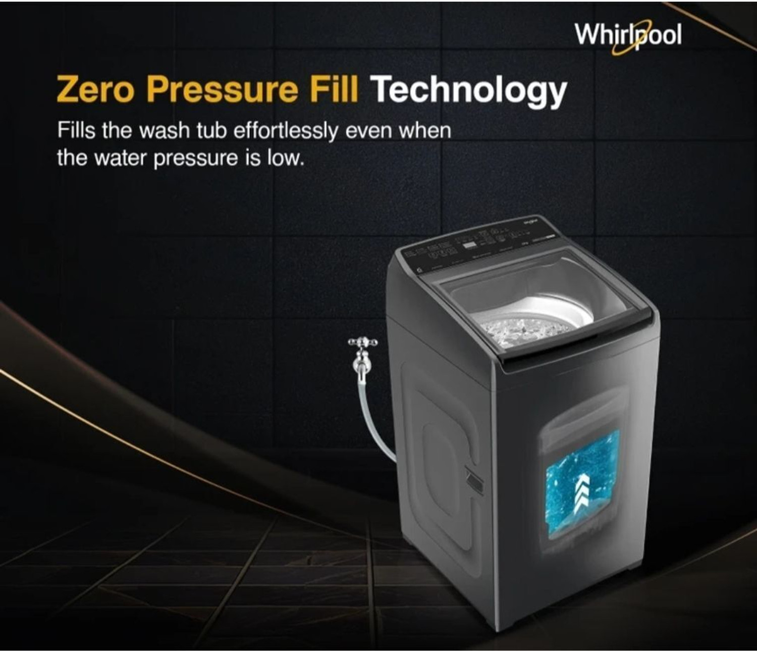 Image of Whirlpool 7.5 kg Fully Automatic Top Load Washing Machine with In-built Heater Grey