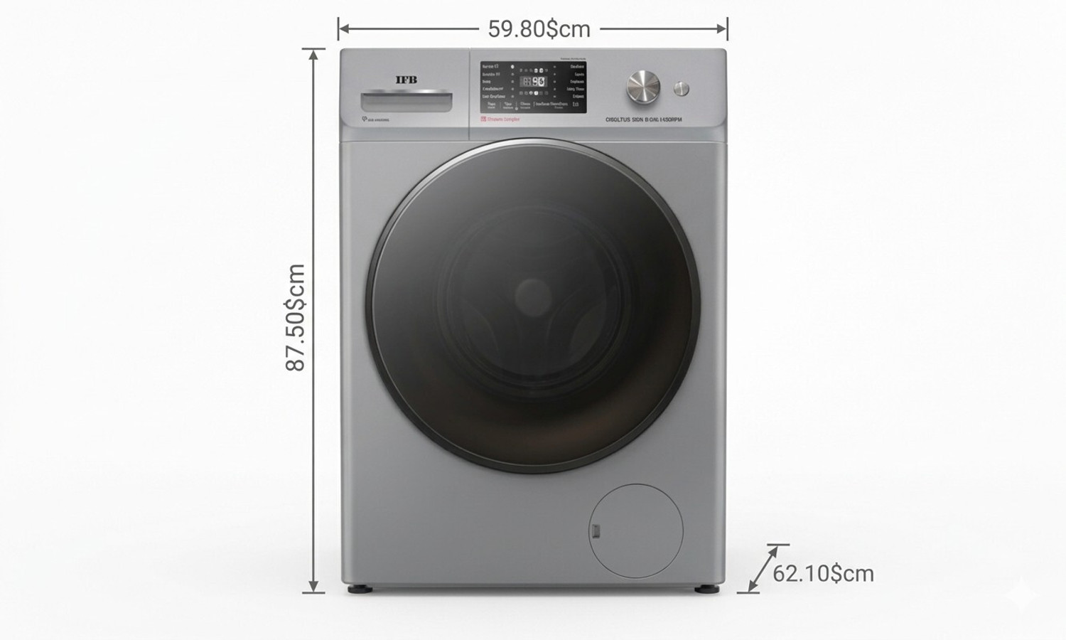 Image of IFB 9 kg Fully Automatic Front Load Washing Machine Silver
