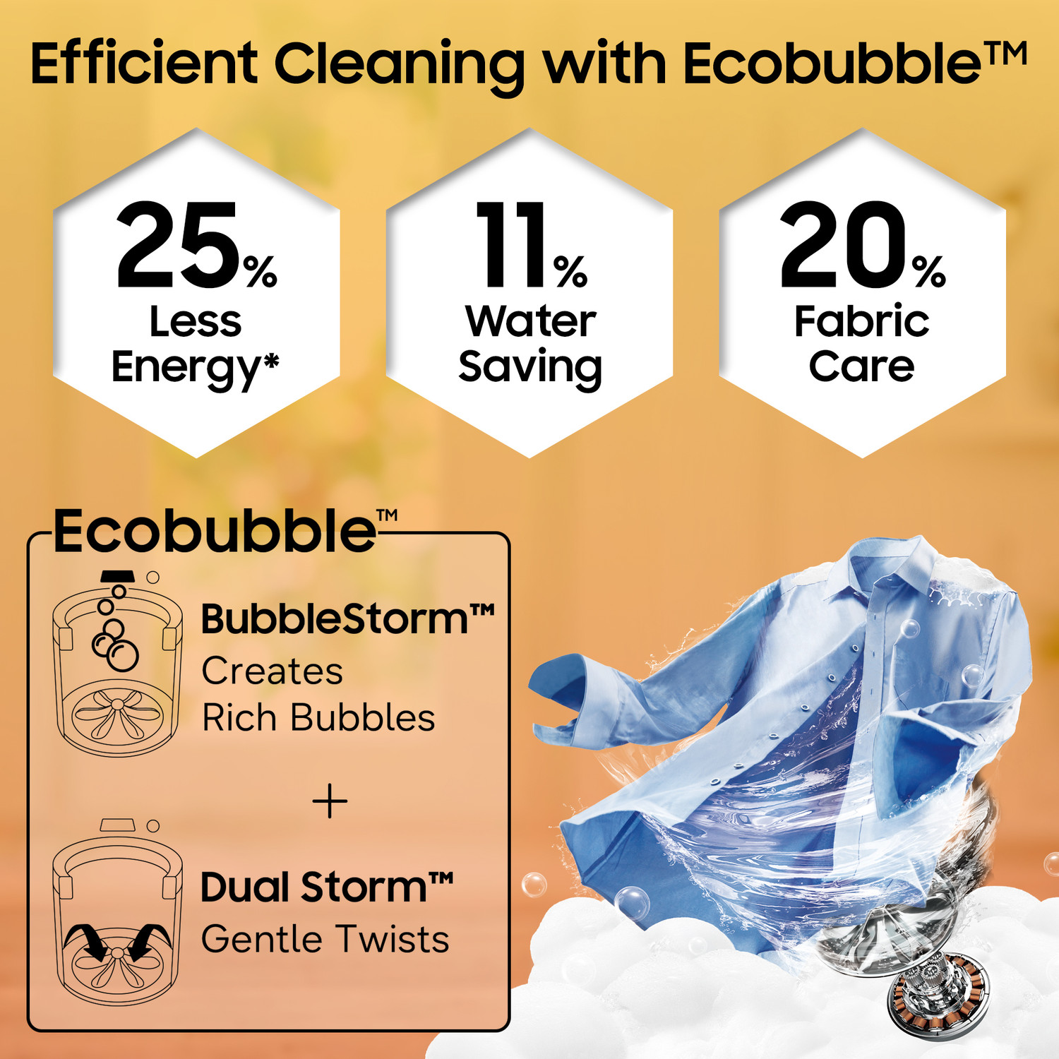 Image of Samsung 8 kg 5 Star, Hygiene Steam, Ecobubble, Quick Wash, Soft Closing Door, Digital Inverter,Stainwash, Deep Charcoal Fully Automatic Top Load Washing Machine with In-built Heater Black