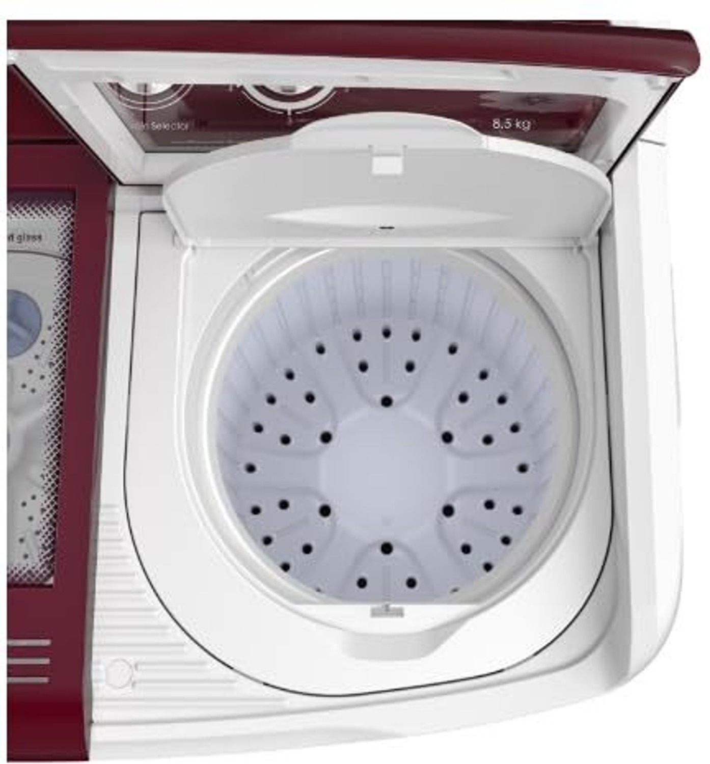Image of Godrej 8.5 kg Semi Automatic Top Load Washing Machine Red