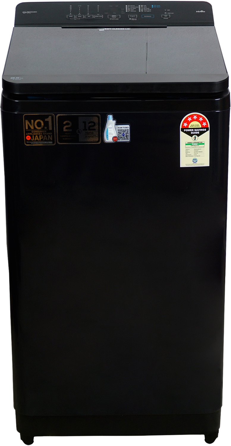 Image of Panasonic 8.5 kg Fully Automatic Top Load Washing Machine Black