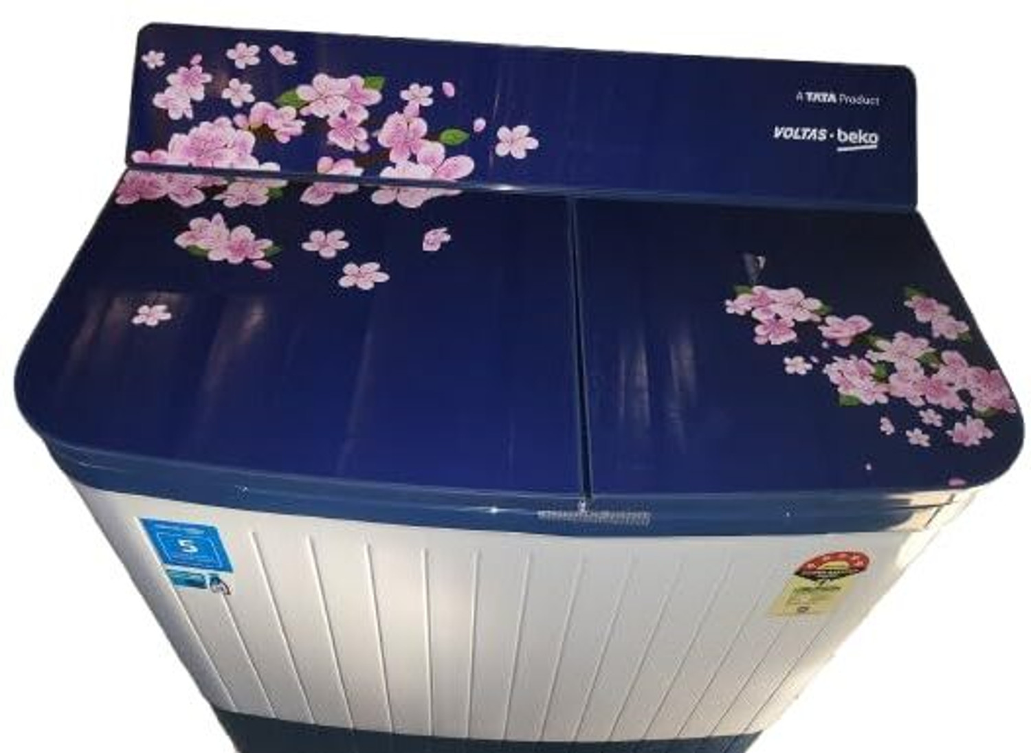 Image of Voltas Beko 8 kg Semi Automatic Top Load Washing Machine Blue