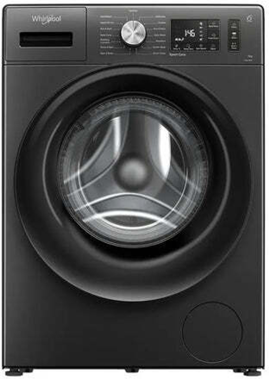 Image of Whirlpool 7 kg Fully Automatic Front Load Washing Machine with In-built Heater Black