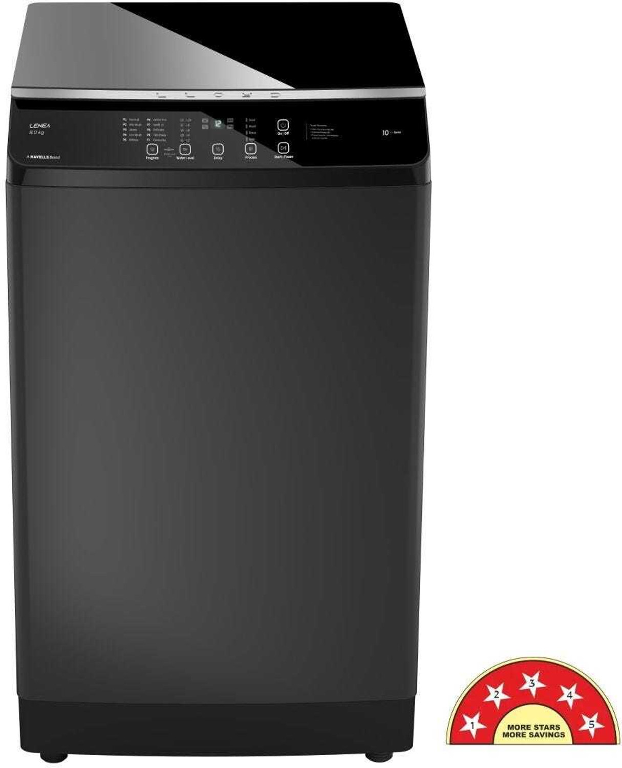 Image of HAVELLS 8 kg Fully Automatic Top Load Washing Machine Black