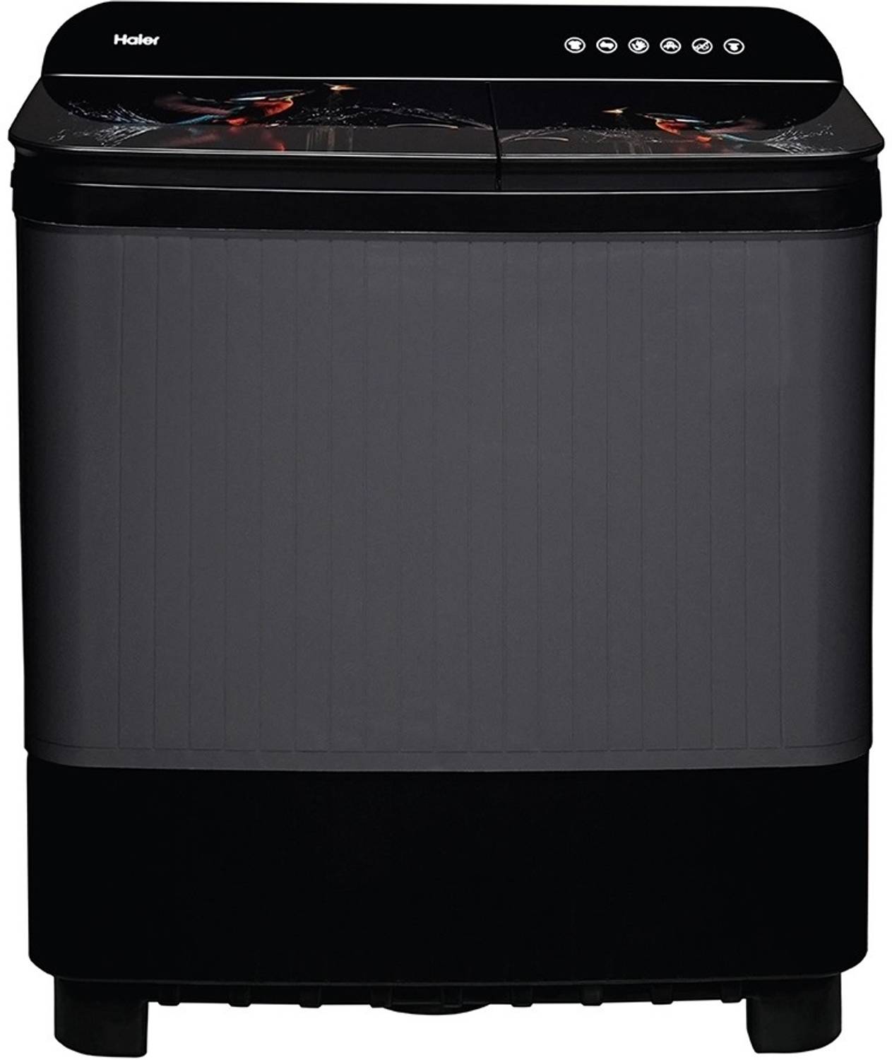 Haier 9 kg Semi Automatic Top Load Black, Grey (WM HTW90-178FL)