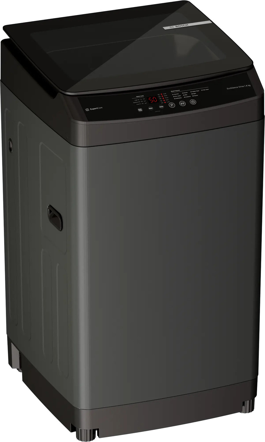 Image of BOSCH 8 kg Fully Automatic Top Load Washing Machine Grey, Black