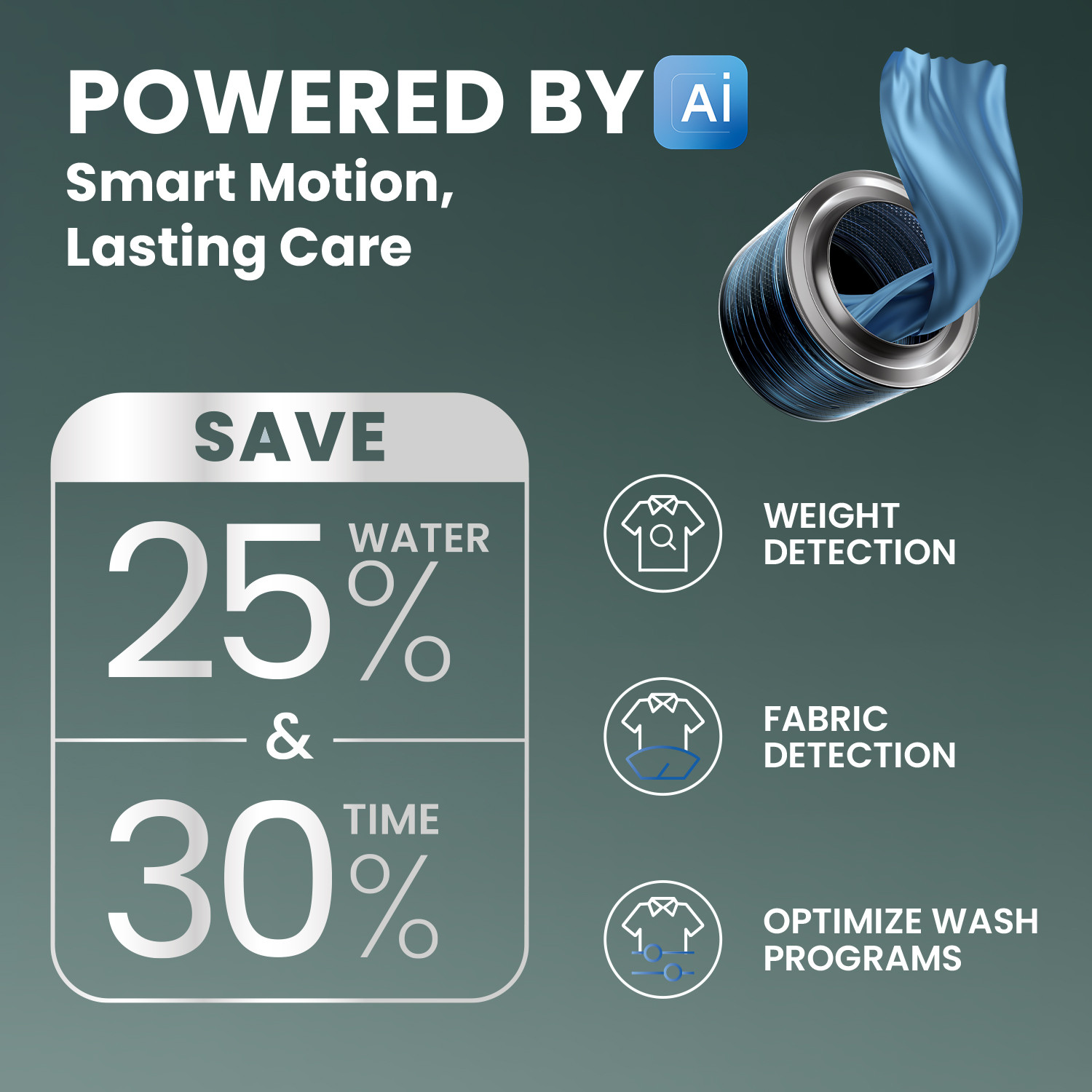 Image of IFB 11 kg 5 Star with AI DOS - Auto Detergent Dispensing, Oxyjet Technology, 30 min Steam Refresh Program, 9 Swirl Wash Mimic Handwashing, Eco Inverter, Touch Panel with WiFi Fully Automatic Front Load Washing Machine with In-built Heater Silver