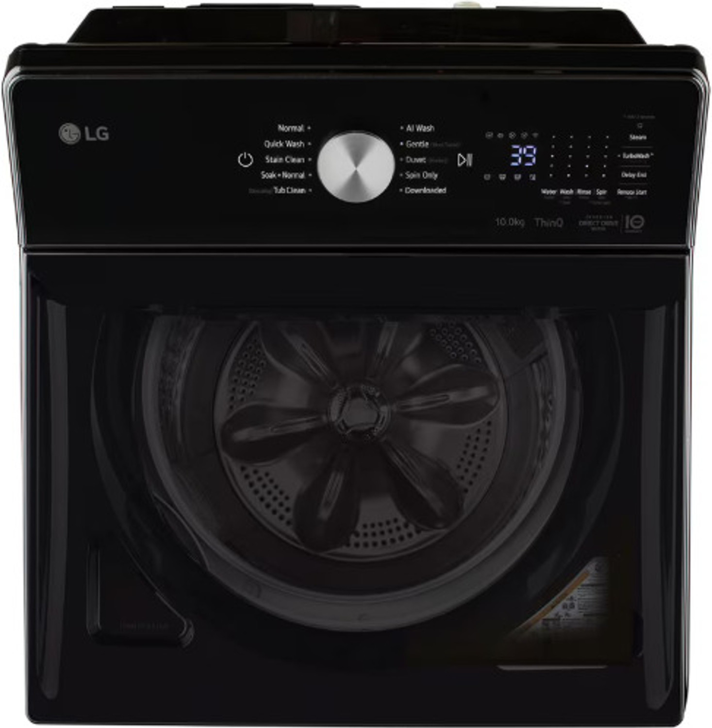 Image of LG 10 kg Fully Automatic Front Load Washing Machine with In-built Heater Black