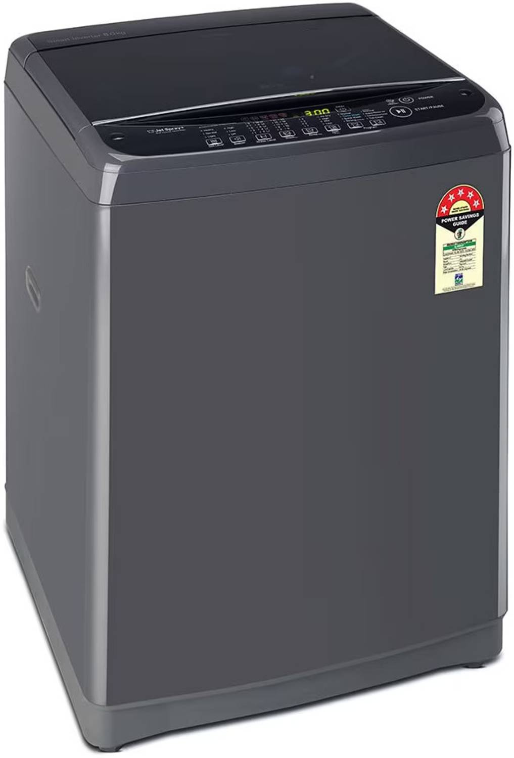 LG 8 kg Top Load Washing Machine Black - Image 2